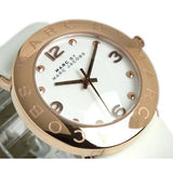 Marc Jacobs Amy White Dial White Leather Strap Watch for Women - MBM1180 Authentic Buy Shop Now