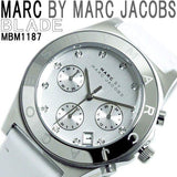 Marc Jacobs Blade White Dial White Leather Strap Watch for Women - MBM1187 Authentic Buy Shop Now