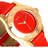 Marc Jacobs Blade Red Dial Red Leather Strap Watch for Women - MBM1210 Authentic Buy Shop Now