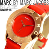 Marc Jacobs Blade Red Dial Red Leather Strap Watch for Women - MBM1210 Authentic Buy Shop Now