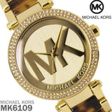 Michael Kors Parker Chronograph Gold Dial Two Tone Steel Strap Watch for Women - MK6109 Authentic Buy Shop Now