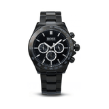 Hugo Boss Ikon Chronograph Black Dial Black Steel Strap Watch for Men - 1512961 Authentic Buy Shop Now