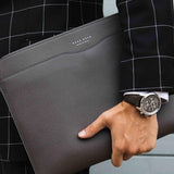 Hugo Boss Grand Prix Grey Dial Brown Leather Strap Watch for Men - 1513476 Authentic Buy Shop Now