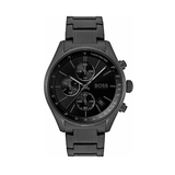 Hugo Boss Grand Prix Black Dial Black Steel Strap Watch for Men - 1513676 Authentic Buy Shop Now