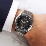 Hugo Boss Pioneer Black Dial Silver Steel Strap Watch for Men - 1513712 Authentic Buy Shop Now