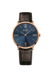 Hugo Boss Classic Jackson Blue Dial Brown Leather Strap Watch for Men - 1513458 Authentic Buy Shop Now