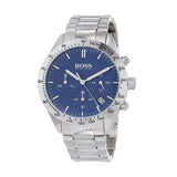 Hugo Boss Talent Blue Dial Silver Steel Strap Watch for Men - 1513582 Authentic Buy Shop Now