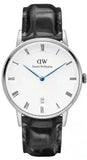 Daniel Wellington Dapper Reading Quartz White Dial Black Leather Strap Watch For Women - DW00100117 Authentic Buy Shop Now