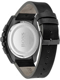 Hugo Boss Champion Black Dial Black Leather Strap Watch for Men - 1513880 Authentic Buy Shop Now