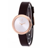 Calvin Klein Firm White Dial Brown Leather Strap Watch for Women - K3N236G6 Authentic Buy Shop Now