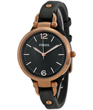 Fossil Georgia Smoke Grey Dial Grey Leather Strap Watch for Women - ES3077 Authentic Buy Shop Now