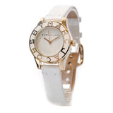 Marc Jacobs Blade White Dial White Leather Strap Watch for Women - MBM1098 Authentic Buy Shop Now