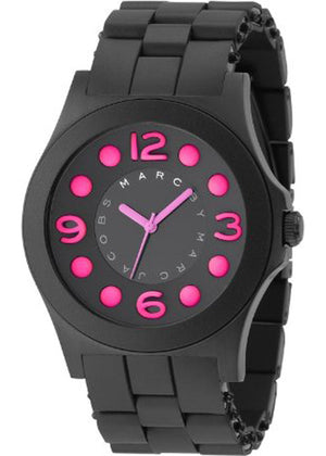 Marc Jacobs Pelly Black Dial Black Silicone Strap Watch for Women - MBM2517 Authentic Buy Shop Now