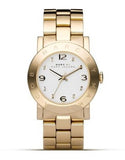 Marc Jacobs Amy White Dial Gold Steel Strap Watch for Women - MBM3182 Authentic Buy Shop Now