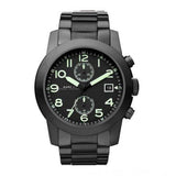 Marc Jacobs Larry Chronograph Black Dial Black Steel Strap Watch for Men - MBM5032 Authentic Buy Shop Now
