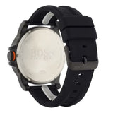 Hugo Boss Orange Detroit Analog Black Dial Black Silicone Strap Watch For Men - 1550011 Authentic Buy Shop Now