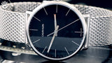 Calvin Klein High Noon Black Dial Silver Mesh Bracelet Watch for Men - K8M21121 Authentic Buy Shop Now