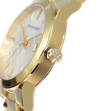 Burberry The City White Dial Gold Steel Strap Watch for Women - BU9103 Authentic Buy Shop Now