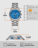 Michael Kors Runway Stop Hunger Blue Dial Silver Steel Strap Watch for Women - MK7427 Authentic Buy Shop Now