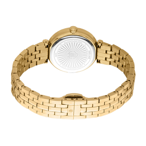 Just Cavalli Chiarezza Snake Core Red Dial Gold Steel Strap Watch for Women - RC5L078M0035 Authentic Buy Shop Now