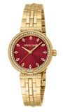 Just Cavalli Chiarezza Snake Core Red Dial Gold Steel Strap Watch for Women - RC5L078M0035 Authentic Buy Shop Now