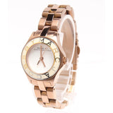 Marc Jacobs Blade White Dial Rose Gold Steel Strap Watch for Women - MBM3076 Authentic Buy Shop Now