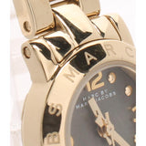 Marc Jacobs Amy Mother of Pearl Black Dial Gold Steel Strap Watch for Women - MBM3275 Authentic Buy Shop Now