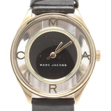 Marc Jacobs Tether Black Dial Black Leather Strap Watch for Women - MBM1376 Authentic Buy Shop Now