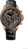 Hugo Boss Driver Black Dial Black Leather Strap Watch for Men - 1513092 Authentic Buy Shop Now