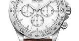 Hugo Boss Ikon White Dial Brown Leather Strap Watch for Men - 1513175 Authentic Buy Shop Now