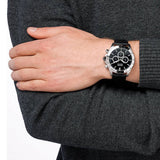 Hugo Boss Ikon Black Dial Black Leather Strap Watch for Men - 1513178 Authentic Buy Shop Now
