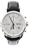 Hugo Boss Jet Silver Dial Black Leather Strap Watch for Men - 1513282 Authentic Buy Shop Now