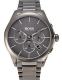 Hugo Boss Classic Grey Dial Grey Steel Strap Watch for Men - 1513364 Authentic Buy Shop Now