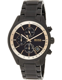 Hugo Boss Grand Prix Black Dial Black Steel Strap Watch for Men - 1513578 Authentic Buy Shop Now