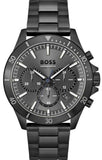 Hugo Boss Troper Chronograph Grey Dial Grey Steel Strap Watch For Men - 1514058 Authentic Buy Shop Now