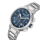 Hugo Boss One Chronograph Blue Dial Silver Steel Strap Watch For Men - 1513999 Authentic Buy Shop Now