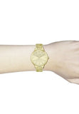 Hugo Boss Signature Gold Dial Gold Steel Strap Watch for Women - 1502541 Authentic Buy Shop Now