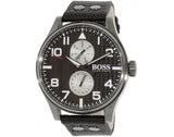 Hugo Boss Aeroliner Maxx Quartz Black Dial Black Nylon Strap Watch For Men - HB1513086 Authentic Buy Shop Now