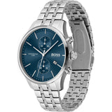 Hugo Boss Associate Blue Dial Silver Steel Strap Watch for Men - 1513839 Authentic Buy Shop Now