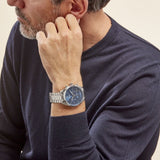 Hugo Boss Champion Blue Dial Silver Steel Strap Watch for Men - 1513818 Authentic Buy Shop Now