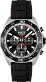 Hugo Boss Energy Chronograph Black Dial Black Silicon Strap Watch For Men - 1513969 Authentic Buy Shop Now