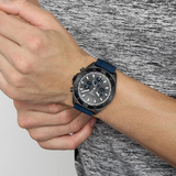Hugo Boss Energy Chronograph Grey Dial Green Rubber Strap Watch For Men - 1513972 Authentic Buy Shop Now