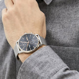 Hugo Boss Associate Black Dial Silver Mesh Bracelet Watch for Men - 1513805 Authentic Buy Shop Now