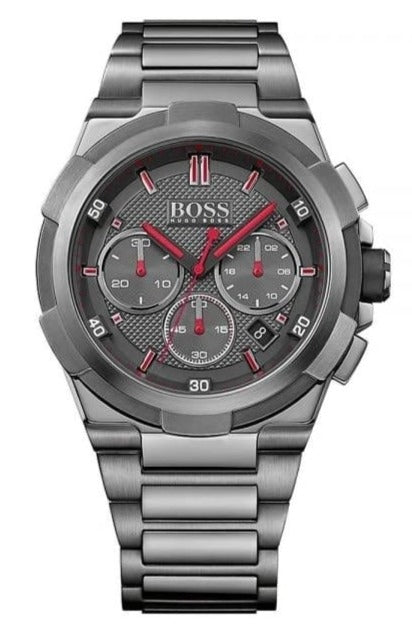Hugo Boss Supernova Grey Dial Grey Steel Strap Watch for Men - 1513361 Authentic Buy Shop Now