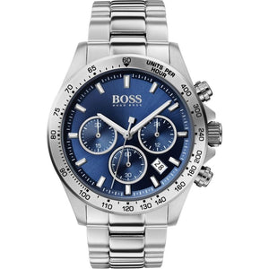 Hugo Boss Talent Blue Dial Silver Steel Strap Watch for Men - 1513582 Authentic Buy Shop Now
