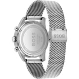 Hugo Boss Skymaster Green Dial Silver Mesh Bracelet Watch for Men - 1513938 Authentic Buy Shop Now