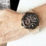 Hugo Boss Supernova Black Dial Two Tone Steel Strap Watch for Men - 1513358 Authentic Buy Shop Now