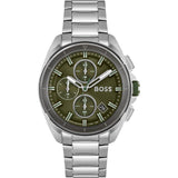 Hugo Boss Volane Grey Dial Silver Steel Strap Watch for Men - 1513951 Authentic Buy Shop Now