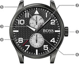 Hugo Boss Aeroliner Maxx Quartz Black Dial Black Nylon Strap Watch For Men - HB1513086 Authentic Buy Shop Now