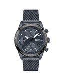 Hugo Boss Pilot Edition Blue Dial Blue Mesh Bracelet Watch for Men - 1513887 Authentic Buy Shop Now